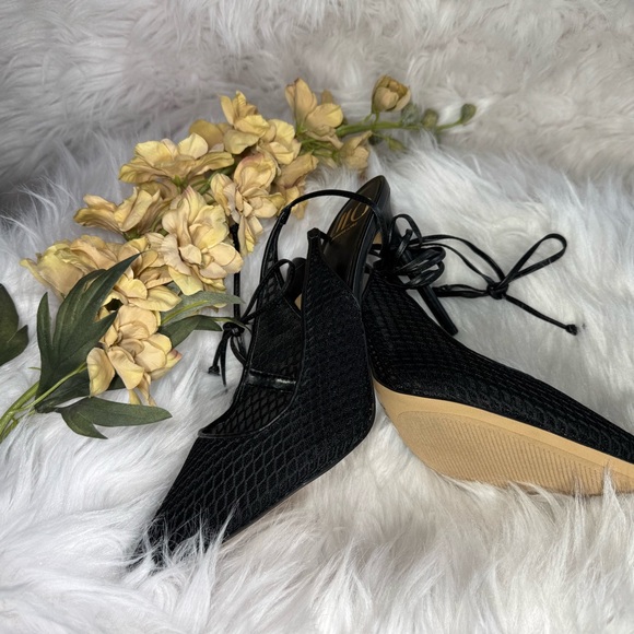 Jennifer Lopez Shoes - Jennifer Lopez Black Mesh Heels